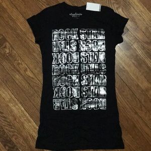 Streetwear society black T-shirt rock star L/G